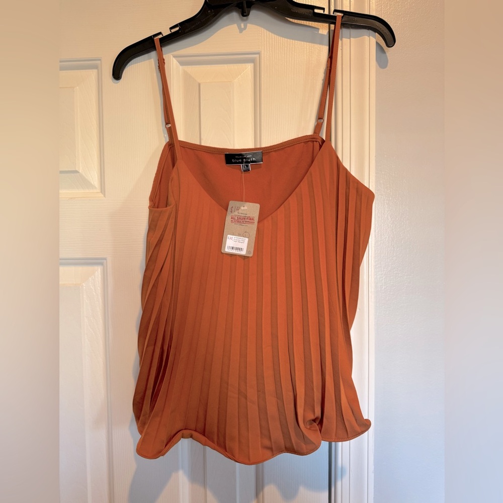 Pitaya Rust Pleated marigold Camisole